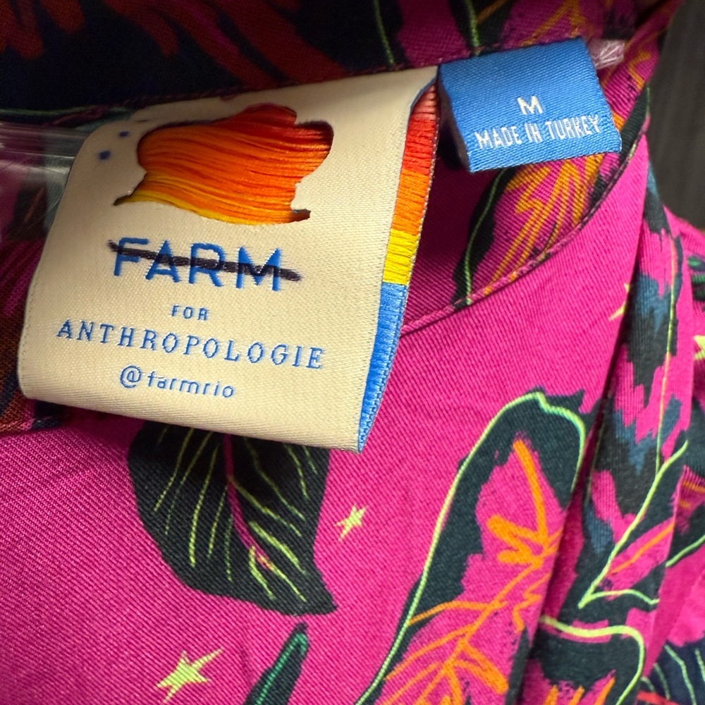 Farm Rio x Anthropologie Belted Wide Leg Jumpsuit NWOT - Picture 9 of 9
